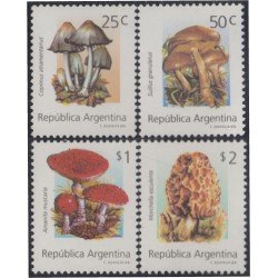 Argentina 1836/40 1994 Serie Antigua Champiñones MNH Argentina 1836/40 1994 Serie Antigua Champiñones MNH