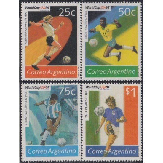 Argentina 1841/44 1994 Copa del Mundo de Fútbol en EE.UU MNH Argentina 1841/44 1994 Copa del Mundo de Fútbol en EE.UU MNH