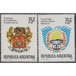 Argentina 1853/54 1994 Emblemas de la villa San Luis y Tierra del Fuego MNH Argentina 1853/54 1994 Emblemas de la villa San Luis y Tierra del Fuego MNH