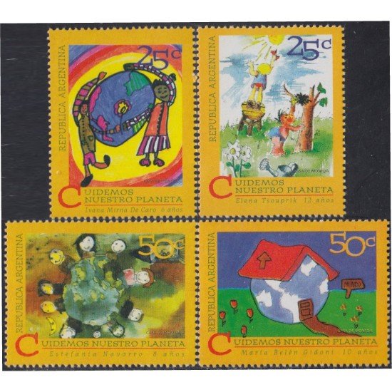 Argentina 1863/66 1994 Cuidemos nuestro planeta MNH Argentina 1863/66 1994 Cuidemos nuestro planeta MNH