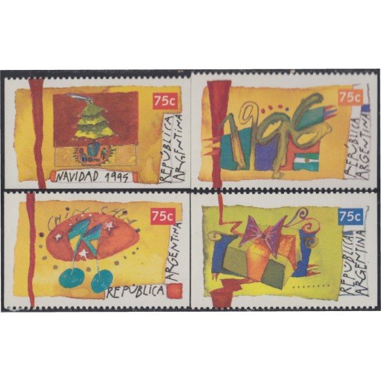 Argentina 1893/96a 1995 Navidad Christmas MNH Argentina 1893/96a 1995 Navidad Christmas MNH