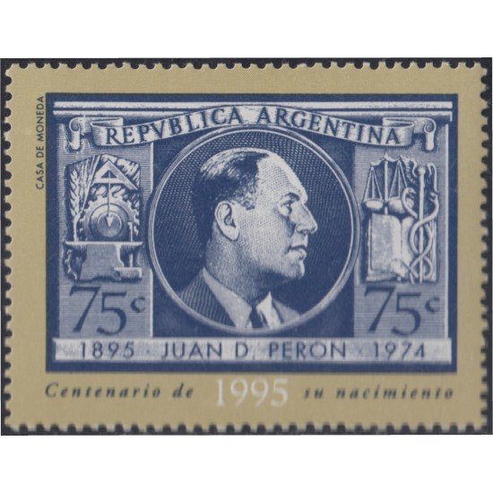 Argentina 1897 1995 Centenario del nacimiento de JuanD. Perón MNH Argentina 1897 1995 Centenario del nacimiento de JuanD. Perón MNH