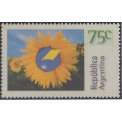 Argentina 1904 1995 Emblema de servicios postales Girasol Flor Flower MNH Argentina 1904 1995 Emblema de servicios postales Girasol Flor Flower MNH
