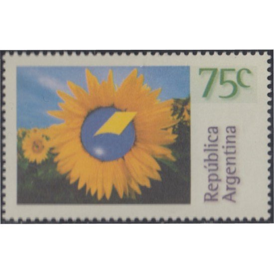 Argentina 1904 1995 Emblema de servicios postales Girasol Flor Flower MNH Argentina 1904 1995 Emblema de servicios postales Girasol Flor Flower MNH