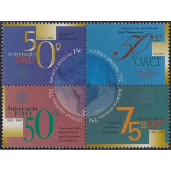 Argentina 1905/08 1995 Aniversarios MNH Argentina 1905/08 1995 Aniversarios MNH