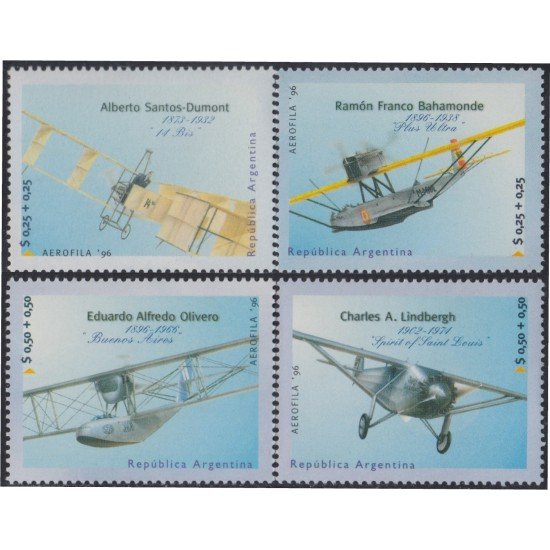 Argentina 1934/37 1996 Aerofila 96 Aviones viejos MNH