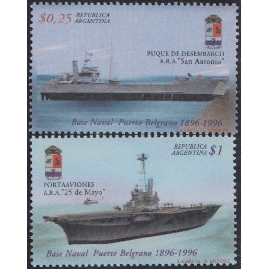 Argentina 1946/47 1996 Centenario de la base naval de Puerto Belgrano MNH Argentina 1946/47 1996 Centenario de la base naval de Puerto Belgrano MNH