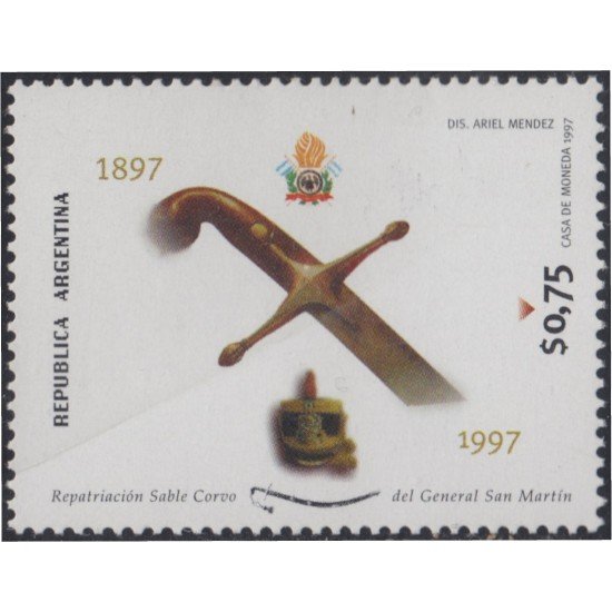 Argentina 1961 1997 Sable Corvo del Gral San Martín MNH