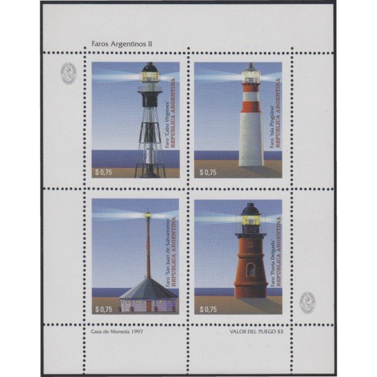 Argentina 1967/70 1997 Faros Argentinos MNH