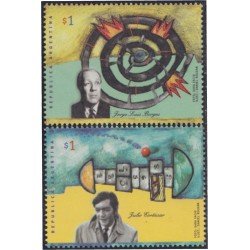 Argentina 1982/83 1997 Escritores argentinos Julio Cortazar Jorge L. Borges MNH