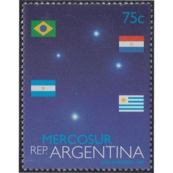 Argentina 1989 1997 Mercosur Emisión conjunta con Brasil MNH