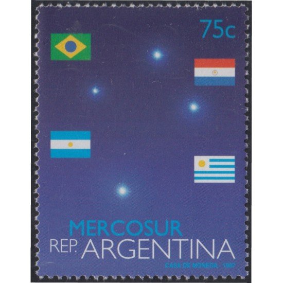Argentina 1989 1997 Mercosur Emisión conjunta con Brasil MNH Argentina 1989 1997 Mercosur Emisión conjunta con Brasil MNH