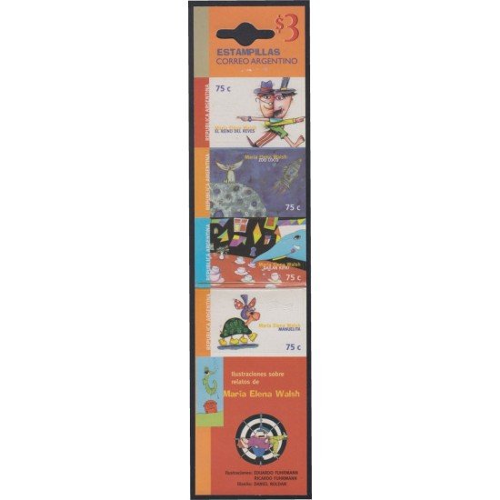 Argentina C2020 1998 Ilustraciones de María Elena Walsh carnet MNH Argentina C2020 1998 Ilustraciones de María Elena Walsh carnet MNH