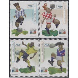 Argentina 2029/32 1998 Copa del Mundo de Fútbol 1998 en Francia MNH Argentina 2029/32 1998 Copa del Mundo de Fútbol 1998 en Francia MNH