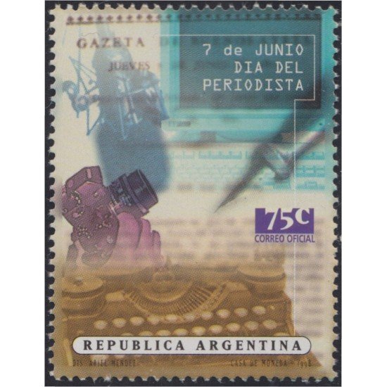 Argentina 2033 1998 Día del Periodista MNH Argentina 2033 1998 Día del Periodista MNH