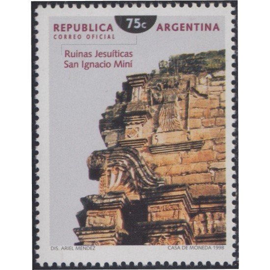 Argentina 2036 1998 Patrimonio histórico de Mercosur MNH Argentina 2036 1998 Patrimonio histórico de Mercosur MNH