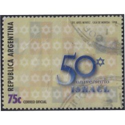 Argentina 2039 1998 Cincuentenario del Estado de Israel usado Argentina 2039 1998 Cincuentenario del Estado de Israel usado