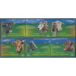 Argentina 2040/45 1998 SENASA Ganado vacuno MNH Argentina 2040/45 1998 SENASA Ganado vacuno MNH
