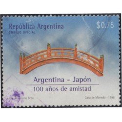 Argentina 2046 1998 100 Años de amistad Argentina-Japón usado Argentina 2046 1998 100 Años de amistad Argentina-Japón usado
