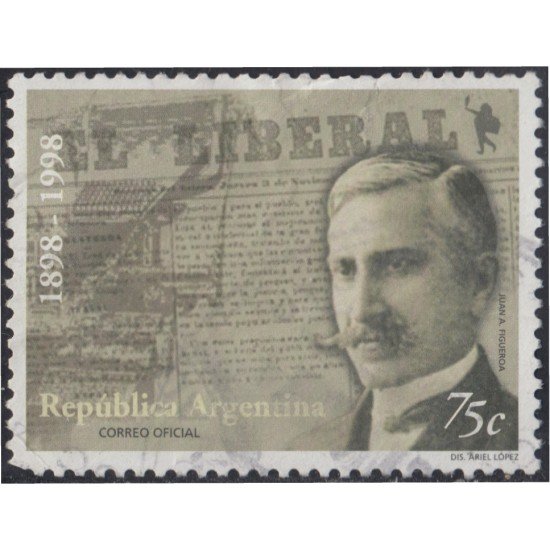 Argentina 2070 1998 Centenario del Diario El Liberal usado Argentina 2070 1998 Centenario del Diario El Liberal usado