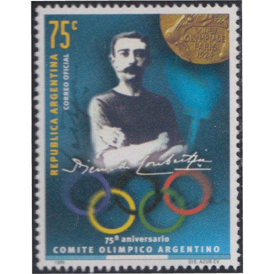 Argentina 2087 1999 75º Aniversario del Comité Olímpico Argentino MNH Argentina 2087 1999 75º Aniversario del Comité Olímpico Argentino MNH