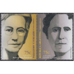 Argentina 2088/89 1999 América UPAEP Mujeres Famosos MNH Argentina 2088/89 1999 América UPAEP Mujeres Famosos MNH