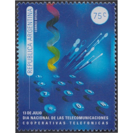 Argentina 2094 1999 Día mundial de las Telecomunicaciones MNH Argentina 2094 1999 Día mundial de las Telecomunicaciones MNH
