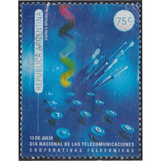 Argentina 2094 1999 Día mundial de las Telecomunicaciones usado Argentina 2094 1999 Día mundial de las Telecomunicaciones usado