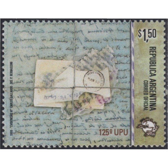 Argentina 2111 1999 125º Aniversario de la Unión Postal Universal MNH Argentina 2111 1999 125º Aniversario de la Unión Postal Universal MNH