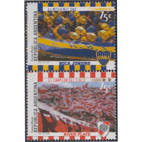 Argentina 2120/21 1999 Clubs de Fútbol MNH