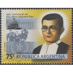 Argentina 2122 1999 Canonización del Padre Héctor Valdivieso Sáez MNH Argentina 2122 1999 Canonización del Padre Héctor Valdivieso Sáez MNH