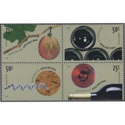 Argentina 2151/54 2000 El vino The wine MNH Argentina 2151/54 2000 El vino The wine MNH