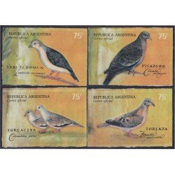 Argentina 2156/59 2000 Fauna Palomas Birds usados Argentina 2156/59 2000 Fauna Palomas Birds usados