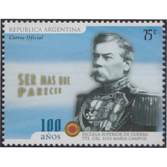 Argentina 2160 2000 Gral. Luis María Campos MNH Argentina 2160 2000 Gral. Luis María Campos MNH