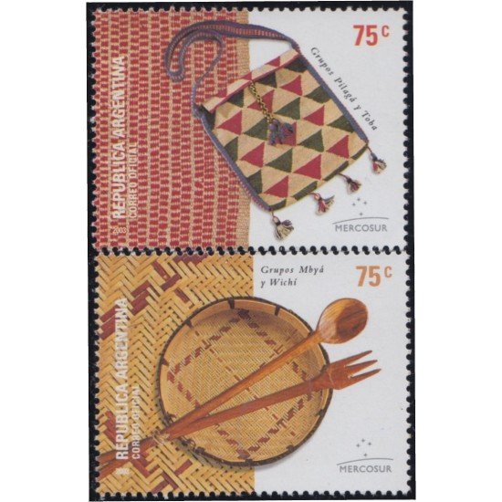 Argentina 2364/65 2003 Mercosur Artesanía MNH Argentina 2364/65 2003 Mercosur Artesanía MNH
