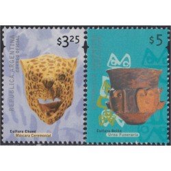 Argentina 2190a/91a 2000 Objetos tradicionales Arqueología MNH Argentina 2190a/91a 2000 Objetos tradicionales Arqueología MNH
