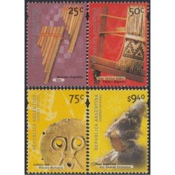 Argentina 2209/12 2000 Serie antigua Objetos tradicionales MNH Argentina 2209/12 2000 Serie antigua Objetos tradicionales MNH