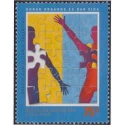 Argentina 2218 2000 Donación de órganos MNH Argentina 2218 2000 Donación de órganos MNH