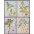 Argentina 2219/22 2000 Flora Plantas medicinales MNH
