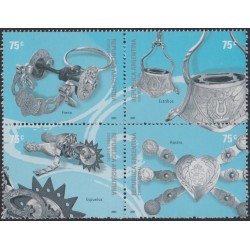 Argentina 2238/41 2001 Platería criolla MNH Argentina 2238/41 2001 Platería criolla MNH