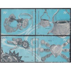 Argentina 2238/41 2001 Platería criolla usados Argentina 2238/41 2001 Platería criolla usados