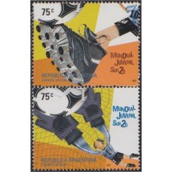 Argentina 2243/44 2001 Copa del mundo de Fútbol Juvenil MNH Argentina 2243/44 2001 Copa del mundo de Fútbol Juvenil MNH