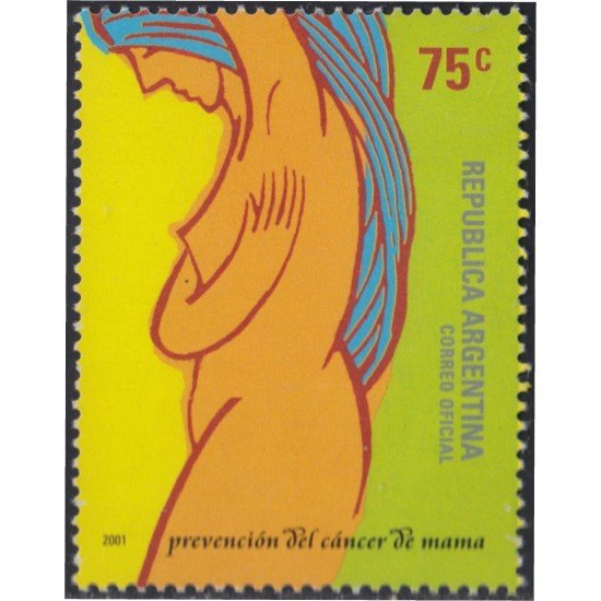 Argentina 2245 2001 Prevención de cáncer de seno MNH Argentina 2245 2001 Prevención de cáncer de seno MNH