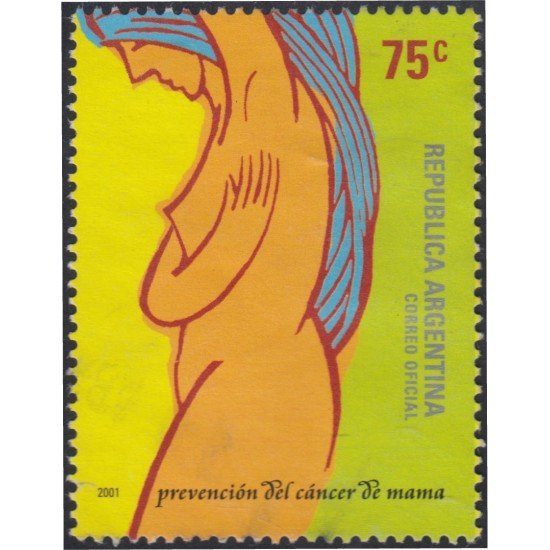Argentina 2245 2001 Prevención de cáncer de seno usado Argentina 2245 2001 Prevención de cáncer de seno usado