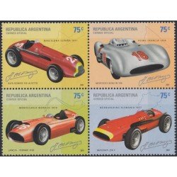 Argentina 2264/67 2001 Vehículos de carrera MNH Argentina 2264/67 2001 Vehículos de carrera MNH