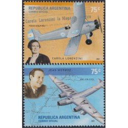 Argentina 2275/76 2001 Aviación Planes MNH Argentina 2275/76 2001 Aviación Planes MNH