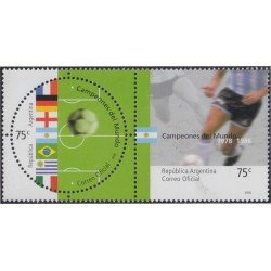 Argentina 2299/00 2002 Copa del mundo de Fútbol MNH Argentina 2299/00 2002 Copa del mundo de Fútbol MNH