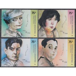 Argentina 2347/50 2002 Personalidades Nini Marshall Roberto Arlt MNH Argentina 2347/50 2002 Personalidades Nini Marshall Roberto Arlt MNH