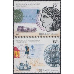 Argentina 2351/52 2002 50 Años de la Federación Argentina de Sociedades Filatélicas MNH Argentina 2351/52 2002 50 Años de la Federación Argentina de Sociedades Filatélicas MNH