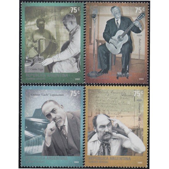 Argentina 2354/57 2002 Folkloristas argentinas MNH Argentina 2354/57 2002 Folkloristas argentinas MNH